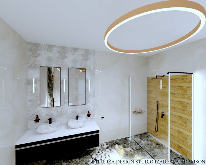 PROJEKT SALON KĄPIELOWY W STYLU NOWOCZESNYM - obrazek 5